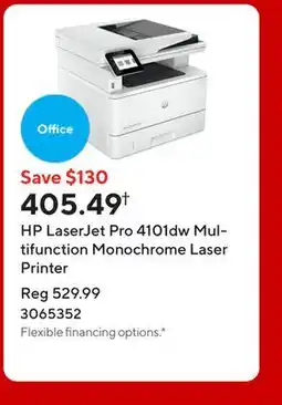 Staples HP LaserJet Pro 4101dw Multifunction Monochrome Laser Printer offer