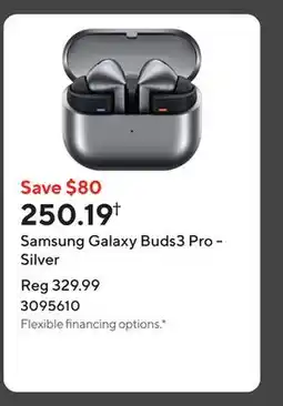 Staples Samsung Galaxy Buds3 Pro - Silver offer