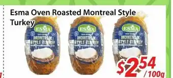 Bestco Food Mart Esma Oven Roasted Montreal Style Turkey offer