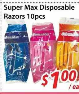Bestco Food Mart Super Max Disposable Razors offer