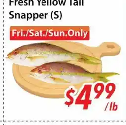 Bestco Food Mart Fresh Yellow Tail Snapper (S) offer