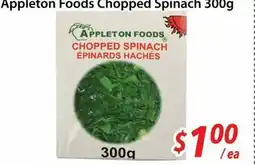 Bestco Food Mart Appleton Foods Chopped Spinach offer