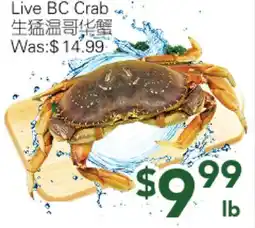 Ample Food Market Live BC Crab offer