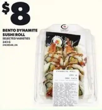 Loblaws Bento dynamite sushi roll offer