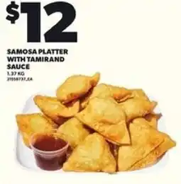 Loblaws Samosa platter with tamirand sauce offer