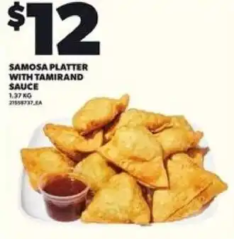 Loblaws Samosa platter with tamirand sauce offer
