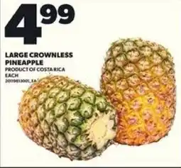 Loblaws Large crownless pineapple offer