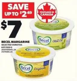 Loblaws Becel margarine offer