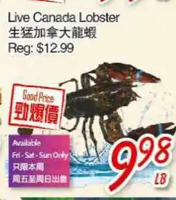 Foody Mart Live Canada Lobster offer