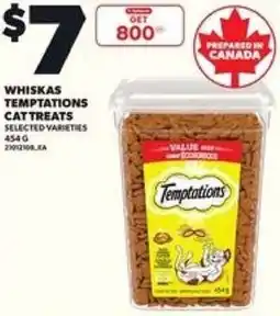 Loblaws Whiskas temptations cat treats offer