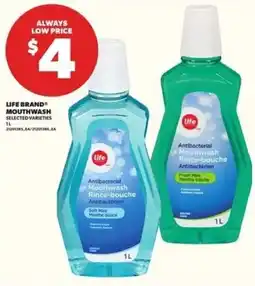 Loblaws Life brand mouthwash offer