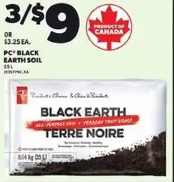 Loblaws PC black earth soil offer