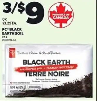 Loblaws PC black earth soil offer