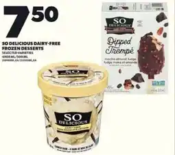 Loblaws So delicious dairy-free frozen desserts offer
