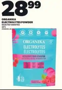 Loblaws Organika electrolytes powder offer