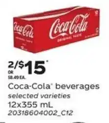 Loblaws Coca-cola beverages offer