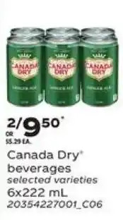 Loblaws Canada dry beverages offer