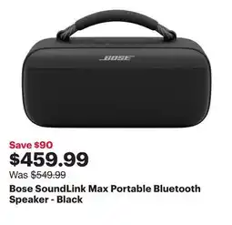 Best Buy Bose SoundLink Max Portable Bluetooth Speaker - Black offer