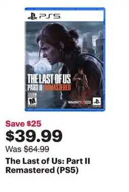 Best Buy The Last of Us: Part II Remastered (PS5) offer