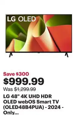 Best Buy LG 48 4K UHD HDR OLED webOS Smart TV (OLED48B4PUA) - 2024 - Only at Best Buy offer