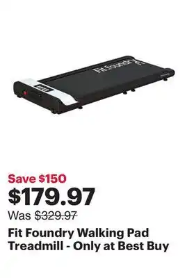 Best Buy Fit Foundry Walking Pad Treadmill - Only at Best Buy offer
