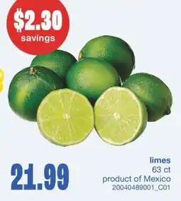 Wholesale Club LIMES, 63 CT offer