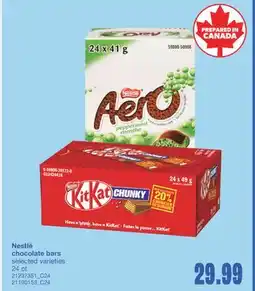 Wholesale Club NESTLÉ CHOCOLATE BARS, 24 ct offer