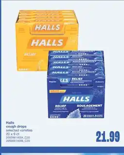 Wholesale Club COUGH DROPS, 20 X 9 CT offer