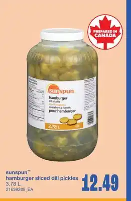 Wholesale Club HAMBURGER SLICED DILL PICKLES, 3.78 L offer