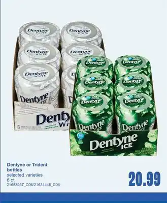 Wholesale Club DENTYNE OR TRIDENT BOTTLES, 6 ct offer