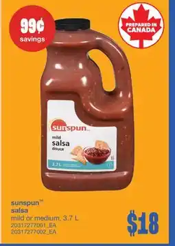 Wholesale Club SALSA MILD OR MEDIUM, 3.7 L offer