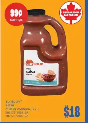 Wholesale Club SALSA MILD OR MEDIUM, 3.7 L offer