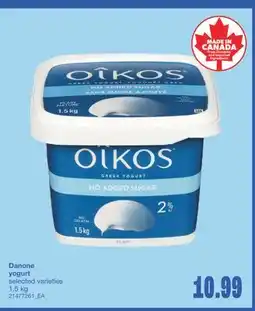 Wholesale Club DANONE YOGURT, 1.5 kg offer
