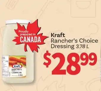 Wholesale Club RANCHER'S CHOICE DRESSING, 3.78 L offer