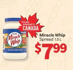 Wholesale Club MIRACLE WHIP SPREAD, 1.5 L offer