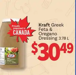 Wholesale Club KRAFT GREEK FETA 81 OREGANO DRESSING, 3.78 L offer