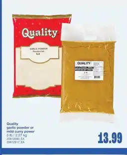 Wholesale Club GARLIC POWDER OR MILD CURRY POWER, 5 LB / 2.27 KG offer