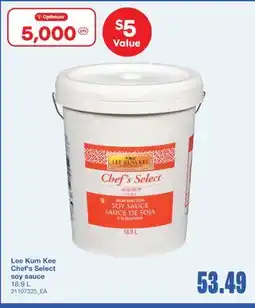Wholesale Club LEE KUM KEE CHEF'S SELECT SOY SAUCE, 18.9L offer