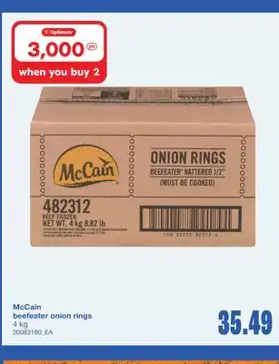 Wholesale Club BEEFEATER ONION RINGS, 4 KG offer