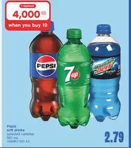 Wholesale Club PEPSI SOFT DRINKS, 591 mL offer