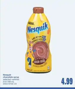 Wholesale Club CHOCOLATE SYRUP, 510-700 ML offer
