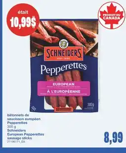 Wholesale Club BÂTONNETS DE SAUCISSON EUROPÉEN PEPPERETTES, 300 g offer