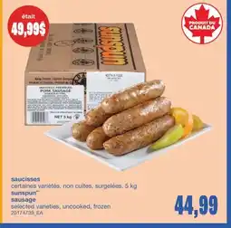 Wholesale Club SAUCISSES, 5 kg offer