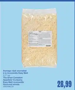 Wholesale Club FROMAGE RÂPÉ AROMATISÉ À LA MOZZARELLA EASY MELT, 2,27 KG offer