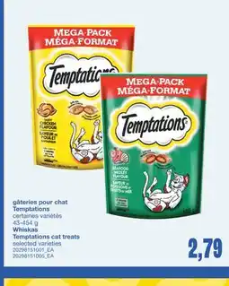 Wholesale Club GÂTERIES POUR CHAT TEMPTATIONS, 43-454 g offer