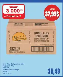 Wholesale Club RONDELLES D'OIGNON EN PÂTE SURGELÉES, 4 KG offer