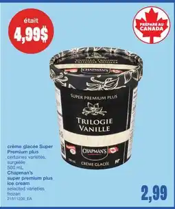 Wholesale Club CRÈME GLACÉE SUPER PREMIUM PLUS, 500 ML offer