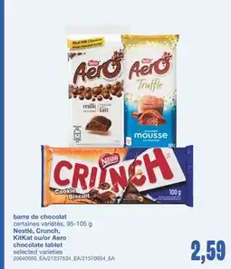 Wholesale Club BARRE DE CHOCOLAT, 95-105 G offer