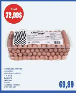 Wholesale Club SAUCISSES FUMÉES, 4 X 3 KG offer