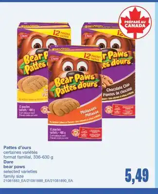 Wholesale Club PATTES D'OURS, 336-630 g offer